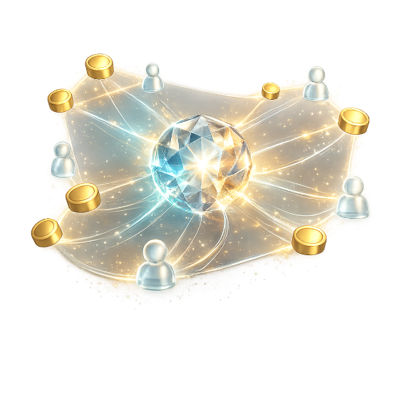 Glowing business core